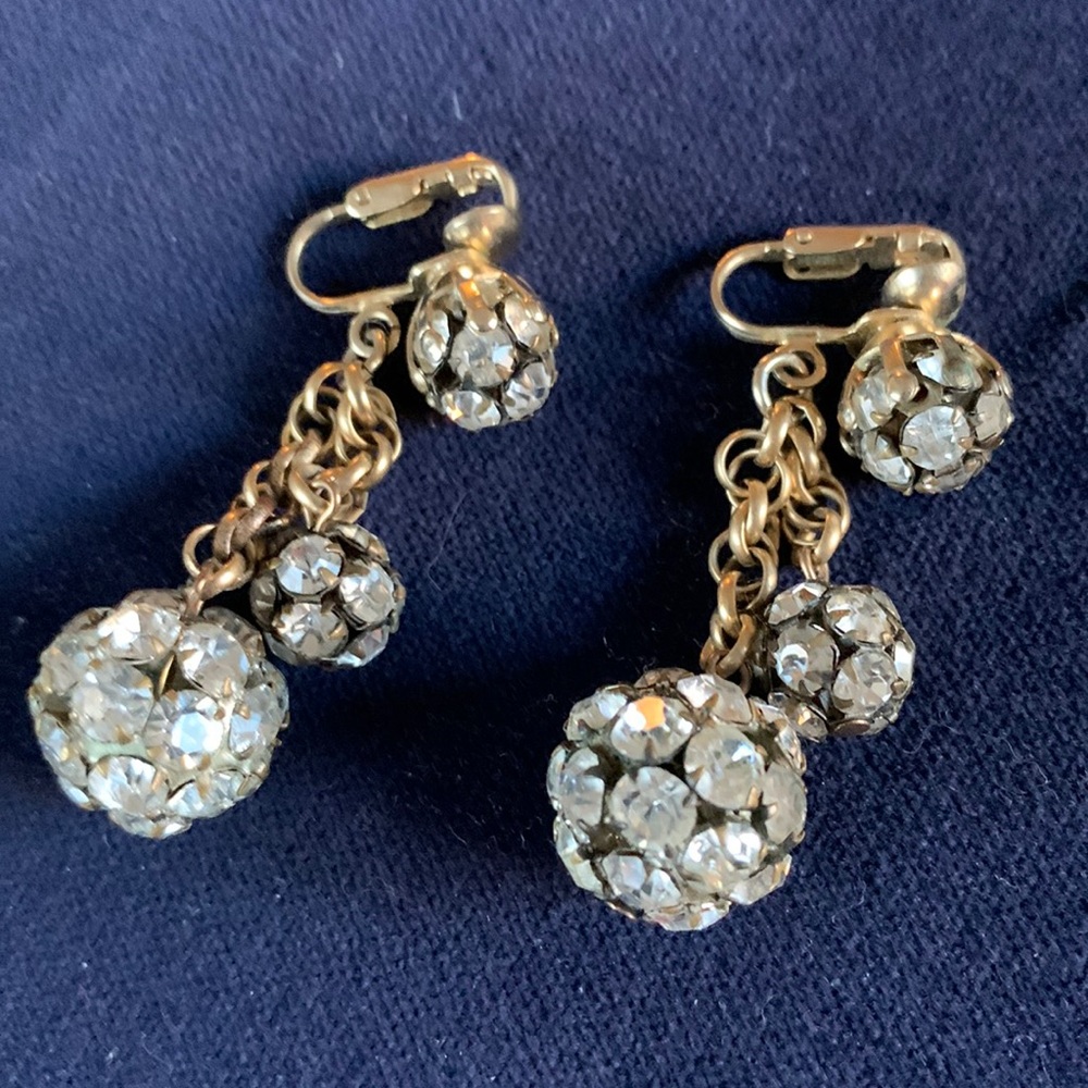 Vintage rhinestone earrings